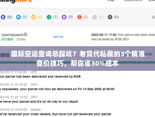 国际空运查询总踩坑？老货代私藏的3个精准查价技巧，帮你省30%成本