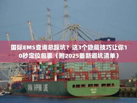 国际EMS查询总踩坑？这3个隐藏技巧让你10秒定位包裹（附2025最新避坑清单）
