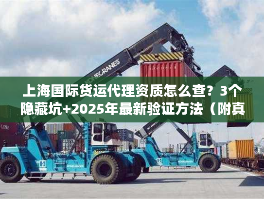 上海国际货运代理资质怎么查？3个隐藏坑+2025年最新验证方法（附真实案例）