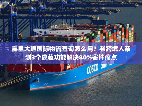 嘉里大通国际物流查询怎么用？老跨境人亲测3个隐藏功能解决80%寄件痛点