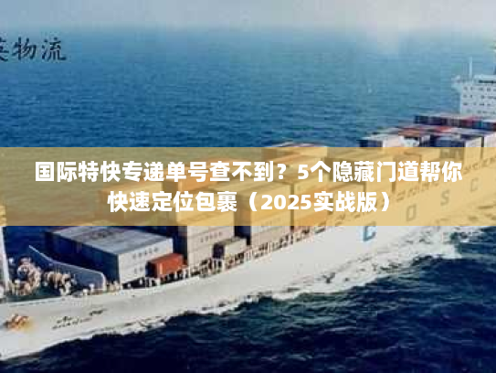 国际特快专递单号查不到？5个隐藏门道帮你快速定位包裹（2025实战版）