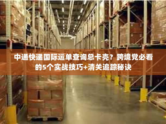 中通快递国际运单查询总卡壳？跨境党必看的5个实战技巧+清关追踪秘诀