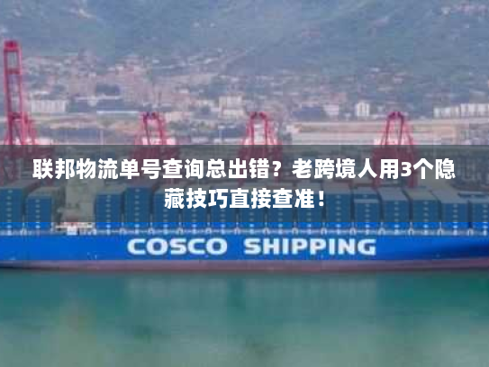 联邦物流单号查询总出错？老跨境人用3个隐藏技巧直接查准！