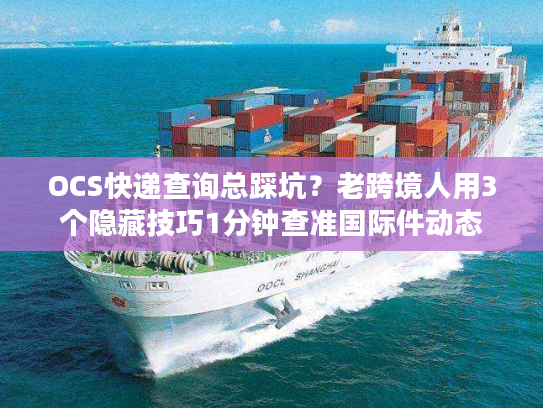 OCS快递查询总踩坑？老跨境人用3个隐藏技巧1分钟查准国际件动态