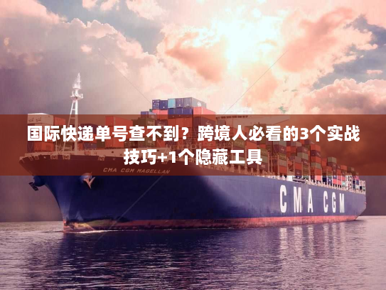 国际快递单号查不到？跨境人必看的3个实战技巧+1个隐藏工具