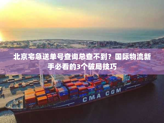 北京宅急送单号查询总查不到？国际物流新手必看的3个破局技巧