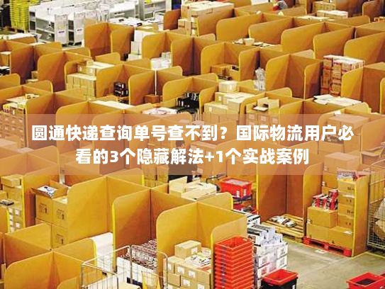 圆通快递查询单号查不到？国际物流用户必看的3个隐藏解法+1个实战案例