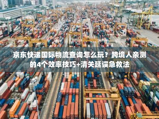 京东快递国际物流查询怎么玩？跨境人亲测的4个效率技巧+清关延误急救法