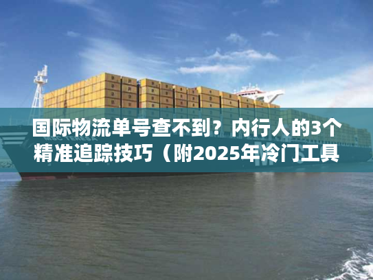 国际物流单号查不到？内行人的3个精准追踪技巧（附2025年冷门工具清单）
