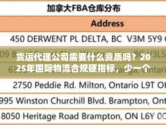 货运代理公司需要什么资质吗?2025年国际物流合规硬指标,少一个都不能合作! 货运代理公司需要什么资质吗?2025年国际物流合规硬指标,少一个都不能合作!