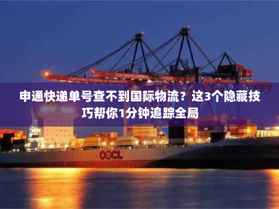 申通快递单号查不到国际物流？这3个隐藏技巧帮你1分钟追踪全局
