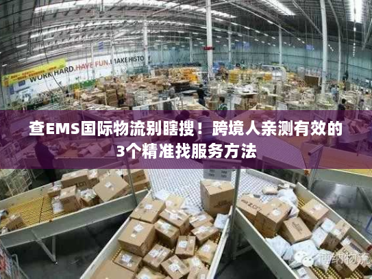 查EMS国际物流别瞎搜！跨境人亲测有效的3个精准找服务方法
