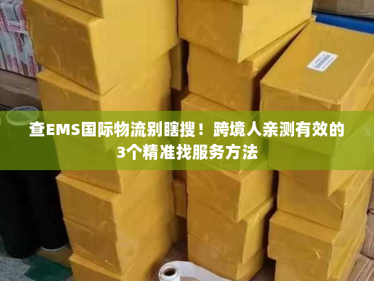 查EMS国际物流别瞎搜！跨境人亲测有效的3个精准找服务方法