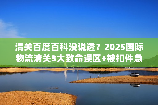 清关百度百科没说透？2025国际物流清关3大致命误区+被扣件急救方案