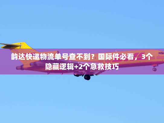 韵达快递物流单号查不到？国际件必看，3个隐藏逻辑+2个急救技巧
