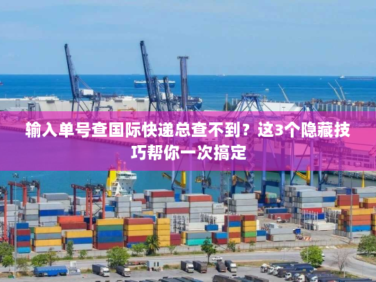 输入单号查国际快递总查不到？这3个隐藏技巧帮你一次搞定