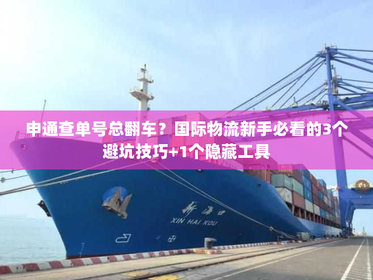 申通查单号总翻车？国际物流新手必看的3个避坑技巧+1个隐藏工具