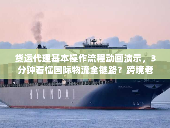 货运代理基本操作流程动画演示，3分钟看懂国际物流全链路？跨境老司机都在收藏！