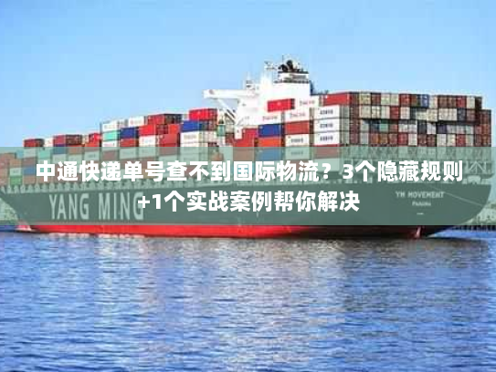 中通快递单号查不到国际物流？3个隐藏规则+1个实战案例帮你解决