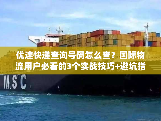 优速快递查询号码怎么查?国际物流用户必看的3个实战技巧+避坑指南 优速快递查询号码怎么查?国际物流用户必看的3个实战技巧+避坑指南