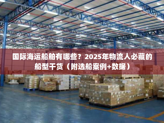 国际海运船舶有哪些？2025年物流人必藏的船型干货（附选船案例+数据）