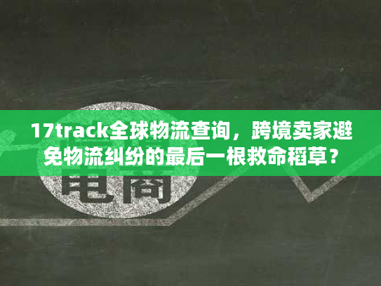 17track全球物流查询,跨境卖家避免物流纠纷的最后一根救命稻草? 17track全球物流查询,跨境卖家避免物流纠纷的最后一根救命稻草?