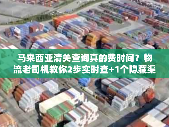 马来西亚清关查询真的费时间？物流老司机教你2步实时查+1个隐藏渠道提速50%