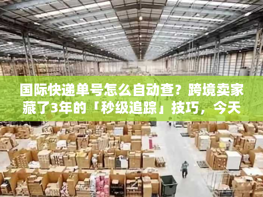 国际快递单号怎么自动查？跨境卖家藏了3年的「秒级追踪」技巧，今天说透！