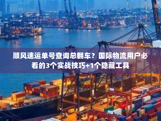 顺风速运单号查询总翻车？国际物流用户必看的3个实战技巧+1个隐藏工具