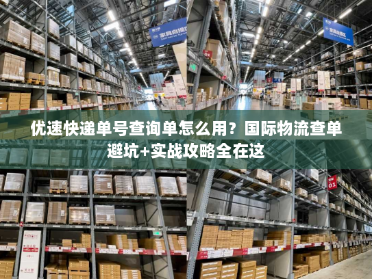 优速快递单号查询单怎么用？国际物流查单避坑+实战攻略全在这
