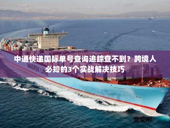 中通快递国际单号查询追踪查不到？跨境人必知的3个实战解决技巧