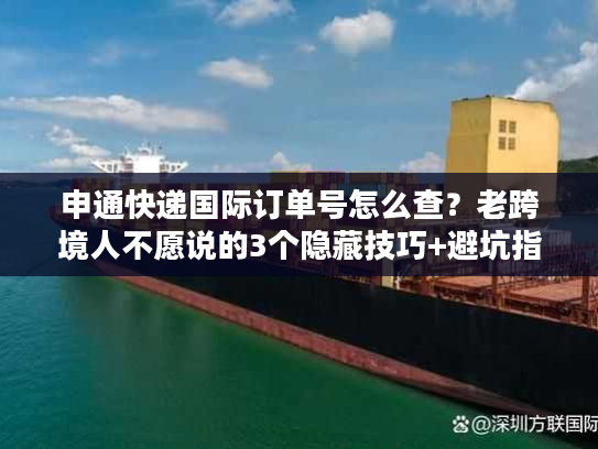 申通快递国际订单号怎么查？老跨境人不愿说的3个隐藏技巧+避坑指南