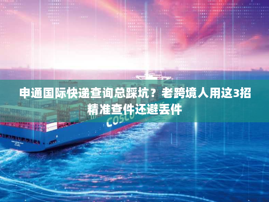 申通国际快递查询总踩坑？老跨境人用这3招精准查件还避丢件