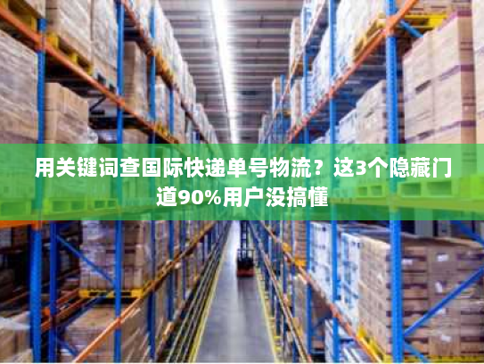 用关键词查国际快递单号物流？这3个隐藏门道90%用户没搞懂