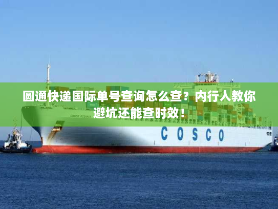 圆通快递国际单号查询怎么查？内行人教你避坑还能查时效！