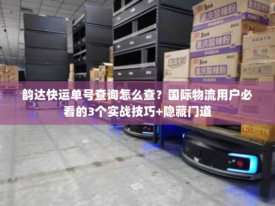 韵达快运单号查询怎么查？国际物流用户必看的3个实战技巧+隐藏门道