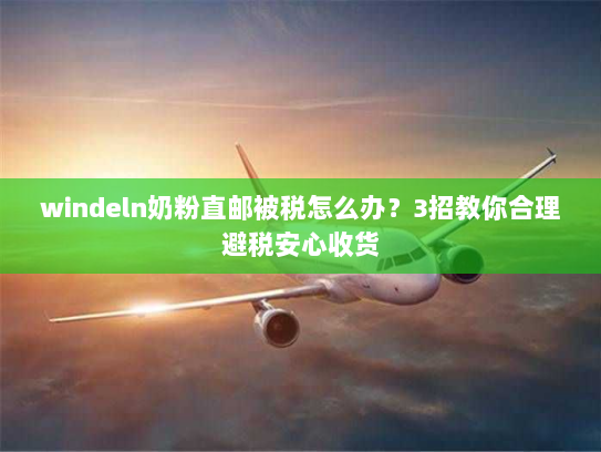 windeln奶粉直邮被税怎么办？3招教你合理避税安心收货