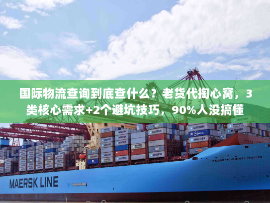 国际物流查询到底查什么？老货代掏心窝，3类核心需求+2个避坑技巧，90%人没搞懂