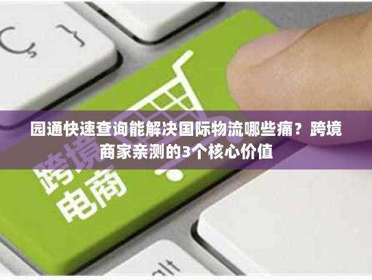 园通快速查询能解决国际物流哪些痛？跨境商家亲测的3个核心价值