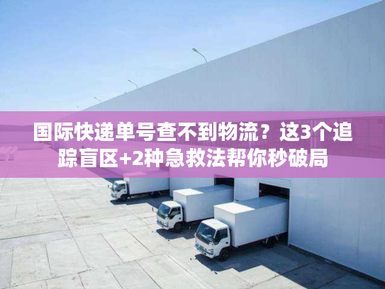 国际快递单号查不到物流？这3个追踪盲区+2种急救法帮你秒破局