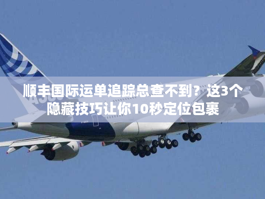顺丰国际运单追踪总查不到？这3个隐藏技巧让你10秒定位包裹
