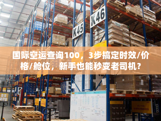 国际空运查询100，3步搞定时效/价格/舱位，新手也能秒变老司机？