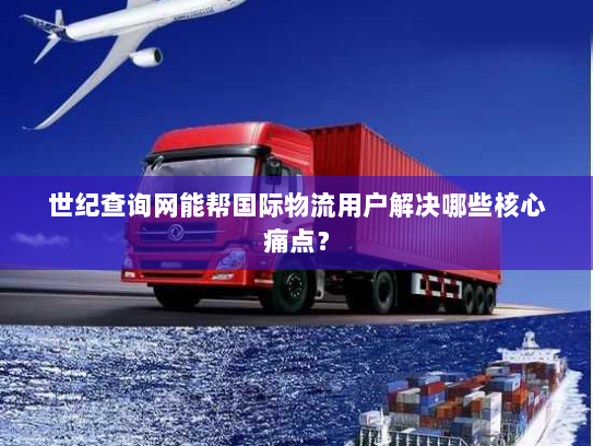世纪查询网能帮国际物流用户解决哪些核心痛点？
