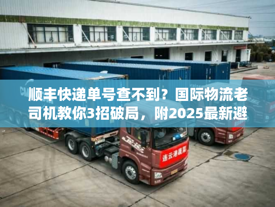 顺丰快递单号查不到？国际物流老司机教你3招破局，附2025最新避坑清单
