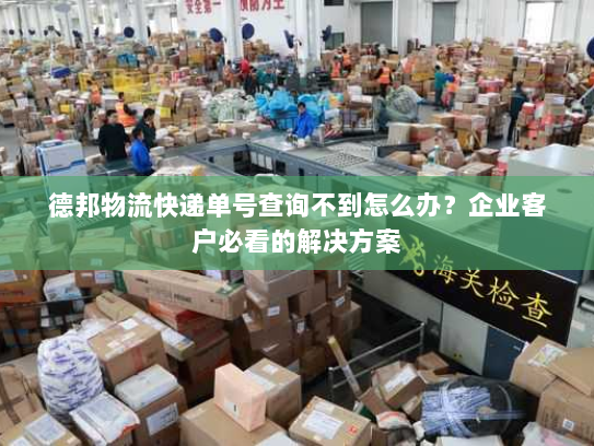 德邦物流快递单号查询不到怎么办？企业客户必看的解决方案