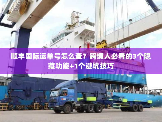 顺丰国际运单号怎么查？跨境人必看的3个隐藏功能+1个避坑技巧