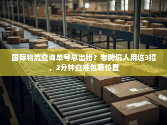 国际物流查询单号总出错？老跨境人用这3招，2分钟查准包裹位置