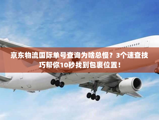 京东物流国际单号查询为啥总慢？3个速查技巧帮你10秒找到包裹位置！