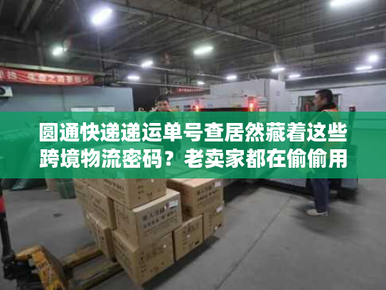 圆通快递递运单号查居然藏着这些跨境物流密码?老卖家都在偷偷用 圆通快递递运单号查居然藏着这些跨境物流密码?老卖家都在偷偷用