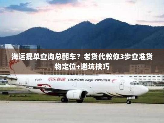 海运提单查询总翻车？老货代教你3步查准货物定位+避坑技巧